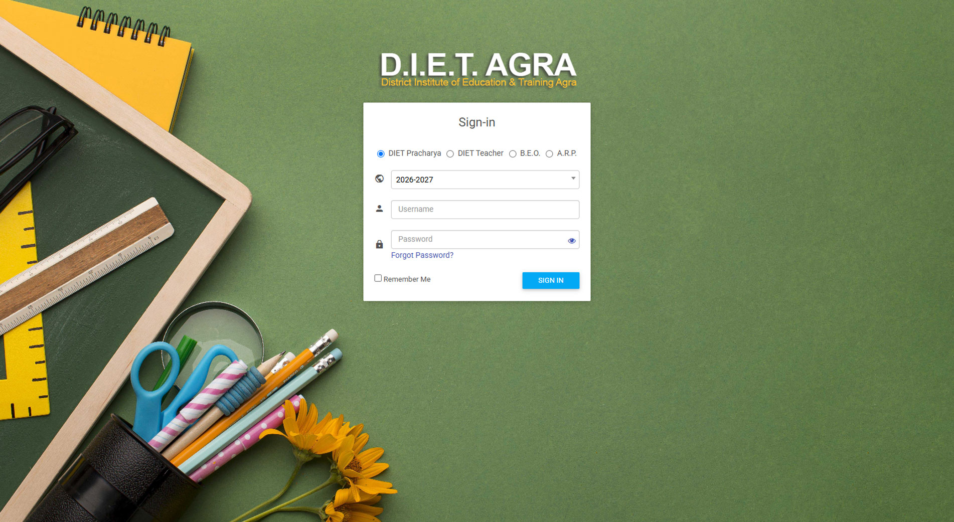 Teacher training management system