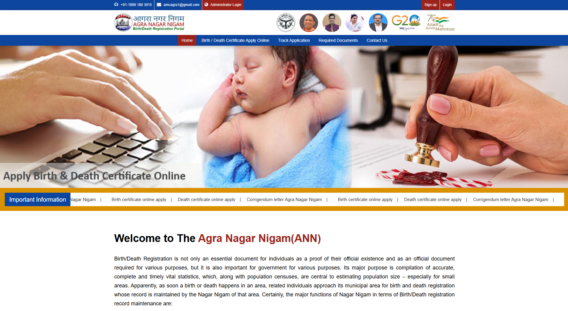 Birth/Death Registration